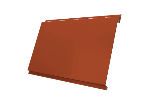 Вертикаль 0,2 classic 0,5 Satin с пленкой RAL 8004 терракота