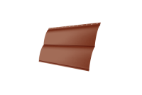 Блок-хаус new 0,5 Satin Matt с пленкой RAL 8004 терракота