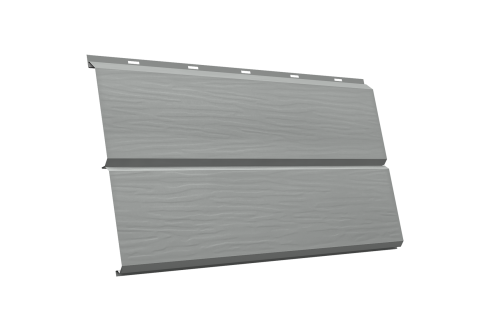 ЭкоБрус new 3D 0,5 Satin с пленкой RAL 9006 бело-алюминиевый