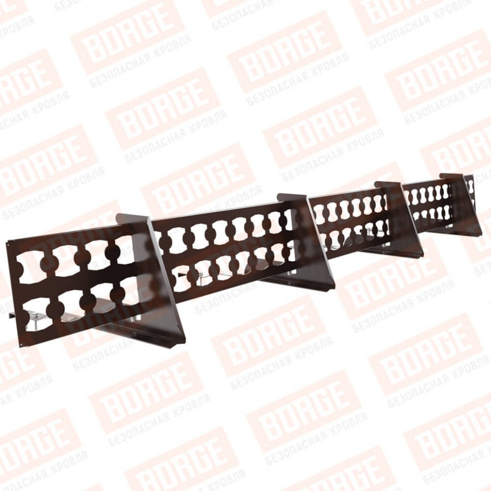 Снегозадержатель решетчатый BORGE 2,5м, для черепичной кровли