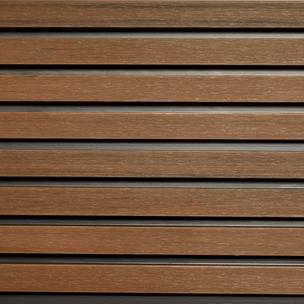 Фасадная реечная панель CM Wall DUAL Teak (Тик), 26x219х3000-4000 мм