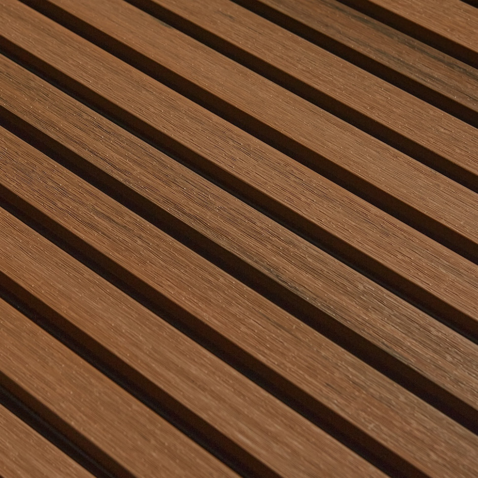 Фасадная реечная панель CM Wall DUAL Teak (Тик), 26x219х3000-4000 мм