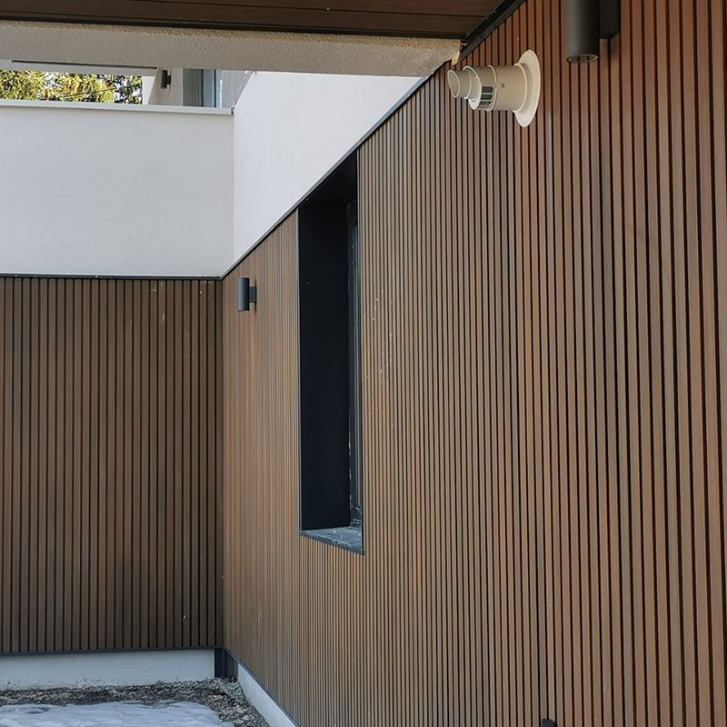 Фасадная (стеновая) реечная панель CM WALL, 219х26x3000 мм, MERBAU (Мербау)