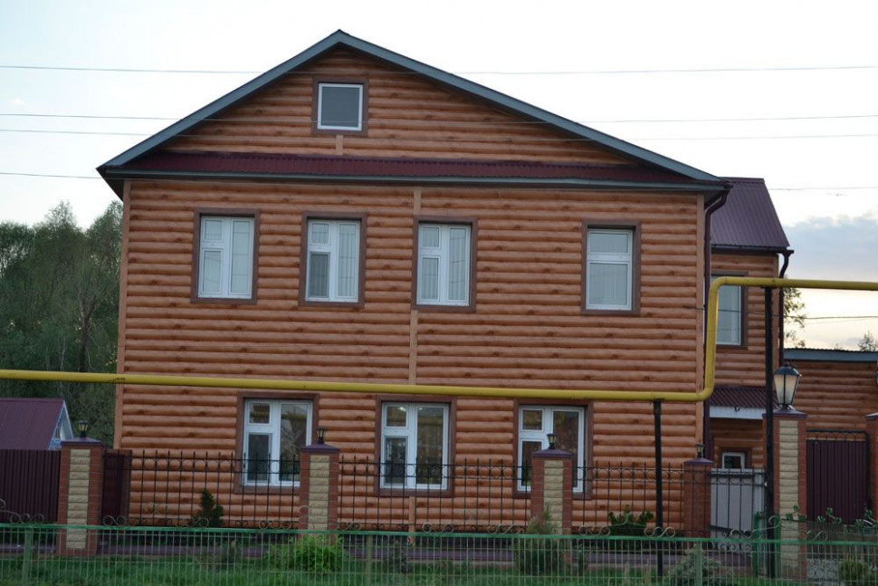 Металлический сайдинг под бревно
