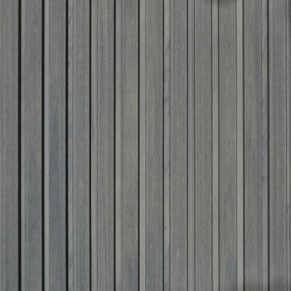 Фасадная (стеновая) реечная панель CM WALL, 219х26х3000 мм, STONE GRAY