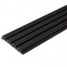 Фасадная (стеновая) реечная панель CM WALL, 219х26мм, Цвет: BLACK WOOD (Черное дерево)