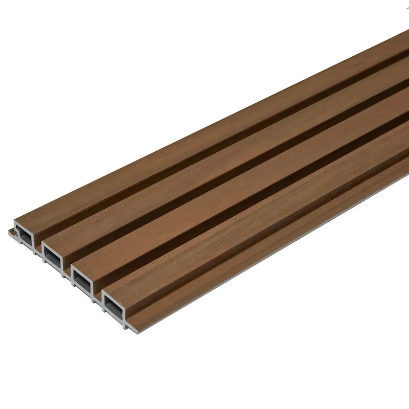 Фасадная (стеновая) реечная панель CM WALL, 219х26х3000 мм, TEAK (Тик)