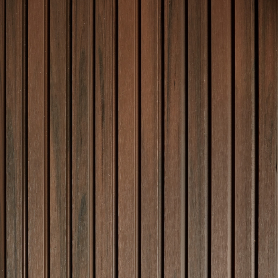 Фасадная (стеновая) реечная панель CM WALL, 219х26х3000 мм, Walnut (Орех)