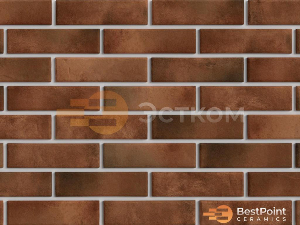 Термопанели на пенополиуретане с клинкером BestPoint Retro Brick Chili