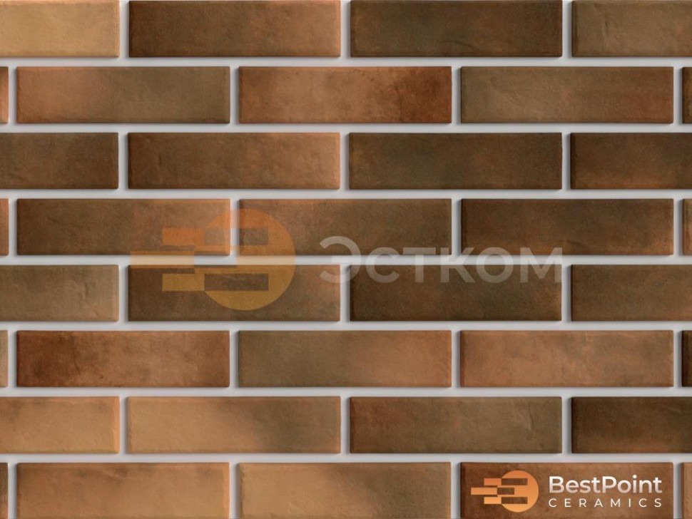 Термопанели на пенополиуретане с клинкером BestPoint Retro Brick Curry