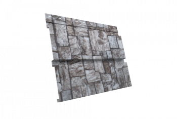 Квадро брус 0,45 Print Elite с пленкой Fine Stone TwinColor