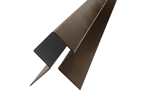 Профиль угловой внешний симметричный SidWood Zn RAL 8028 (3м)