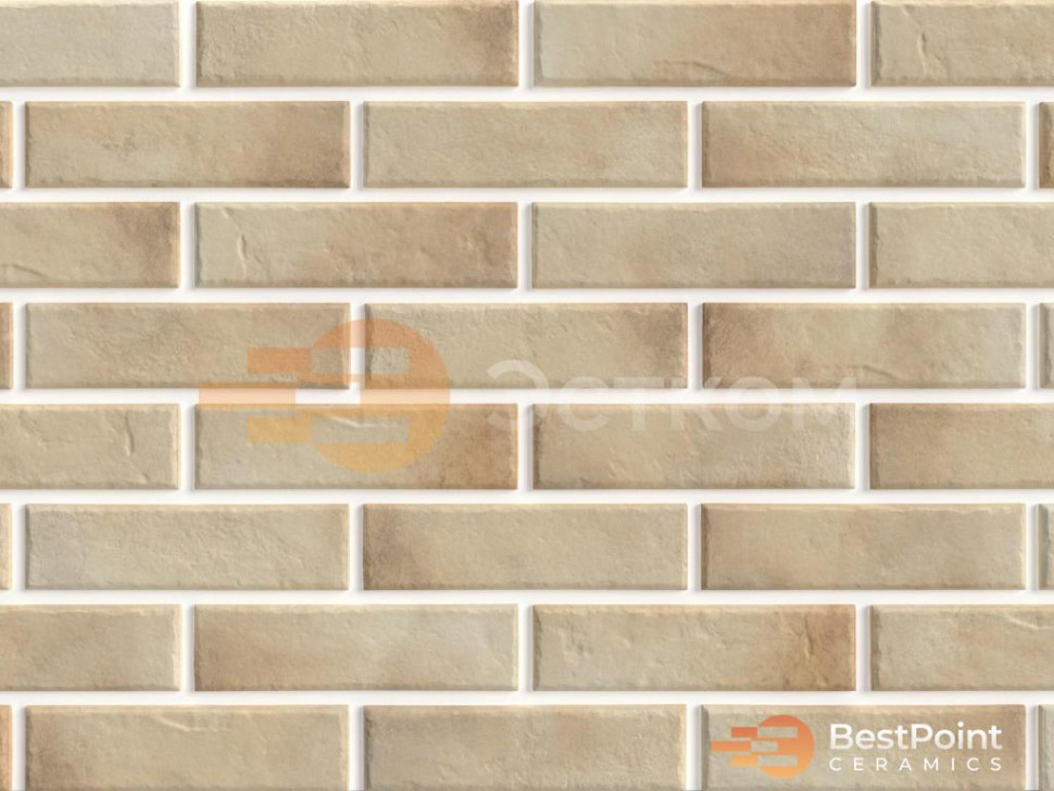 Термопанели на пенополиуретане с клинкером BestPoint Retro Brick Salt