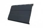 Вертикаль 0,2 prof 0,5 Satin с пленкой RAL 7024 мокрый асфальт