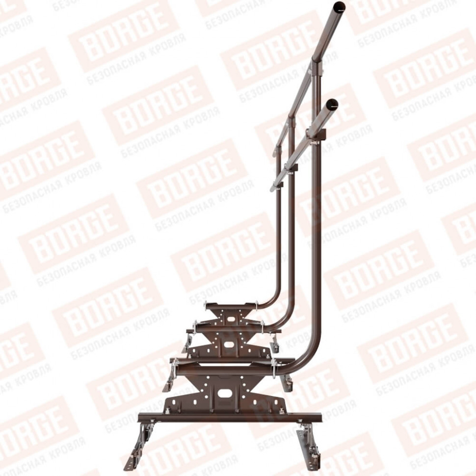 Ограждение кровельное BORGE H-120см, 3м, для параллельного фальца