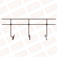 Ограждение кровельное BORGE H-120см, 3м, для композитной черепицы