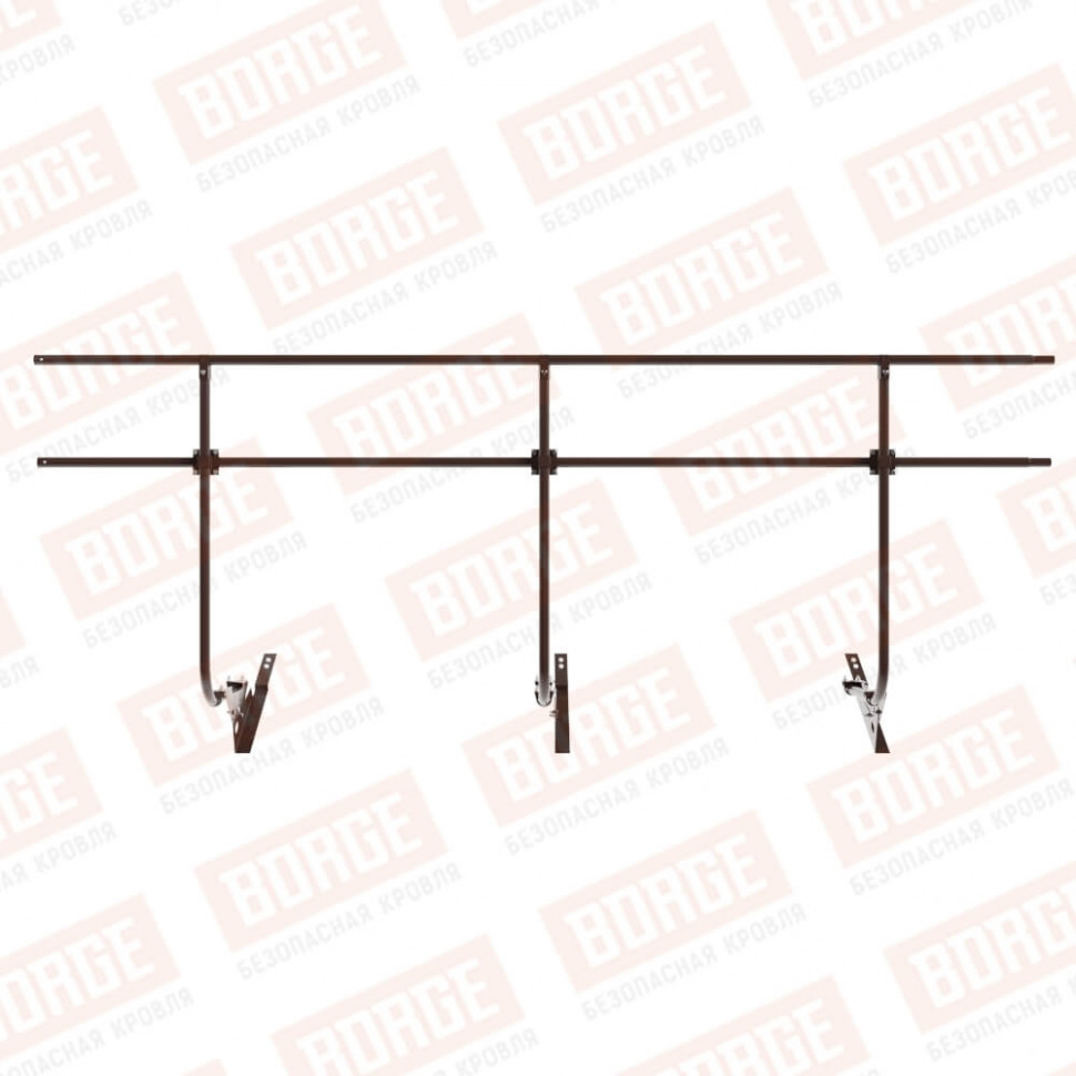 Ограждение кровельное BORGE H-120см, 3м, для композитной черепицы