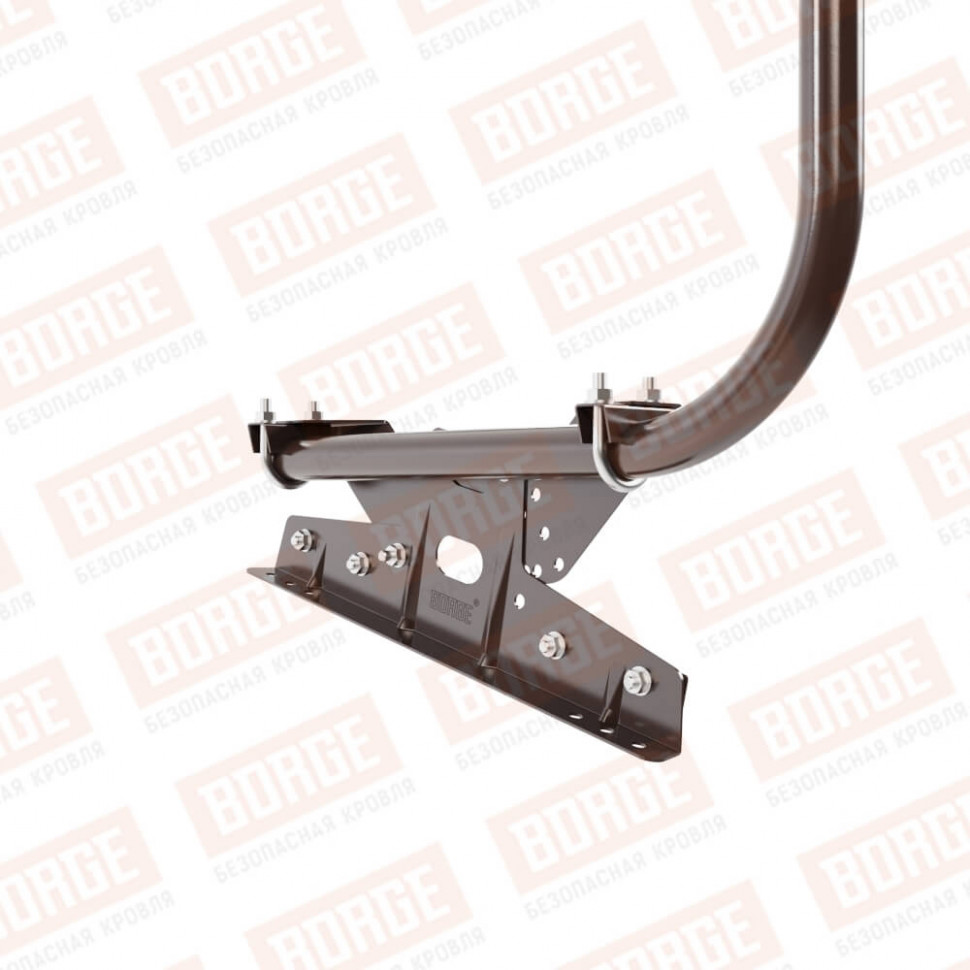 Ограждение кровельное BORGE H-120см, 3м, для фальцевой кровли