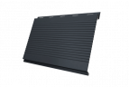 Вертикаль 0,2 gofr 0,5 Satin с пленкой RAL 7024 мокрый асфальт