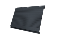 Вертикаль 0,2 gofr 0,5 Satin с пленкой RAL 7024 мокрый асфальт