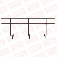 Ограждение кровельное BORGE H-120см, 3м, для черепичной кровли