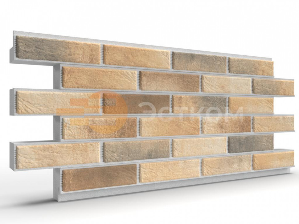 Термопанели на пенополистероле с клинкером BestPoint Loft Brick Masala