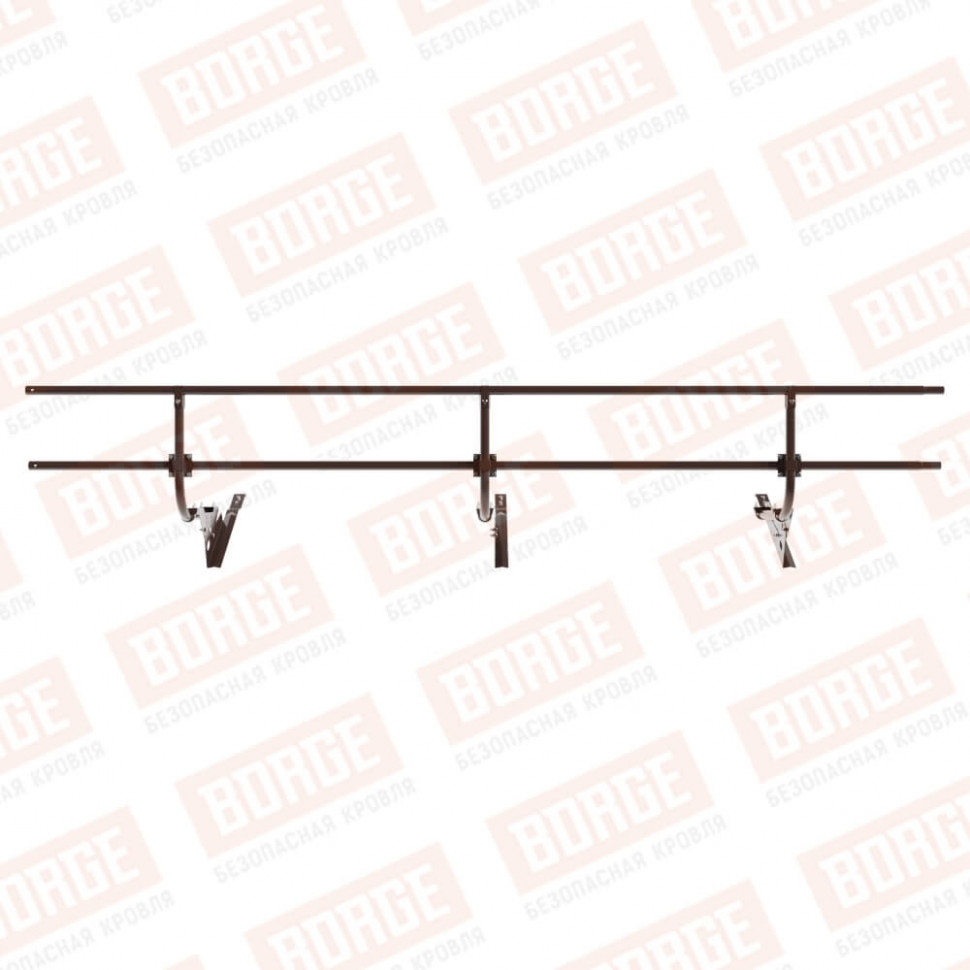 Ограждение кровельное BORGE H-60см, 3м, для черепичной кровли