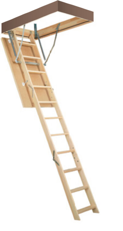 Лестница на чердак раскладная LWS Plus деревянная