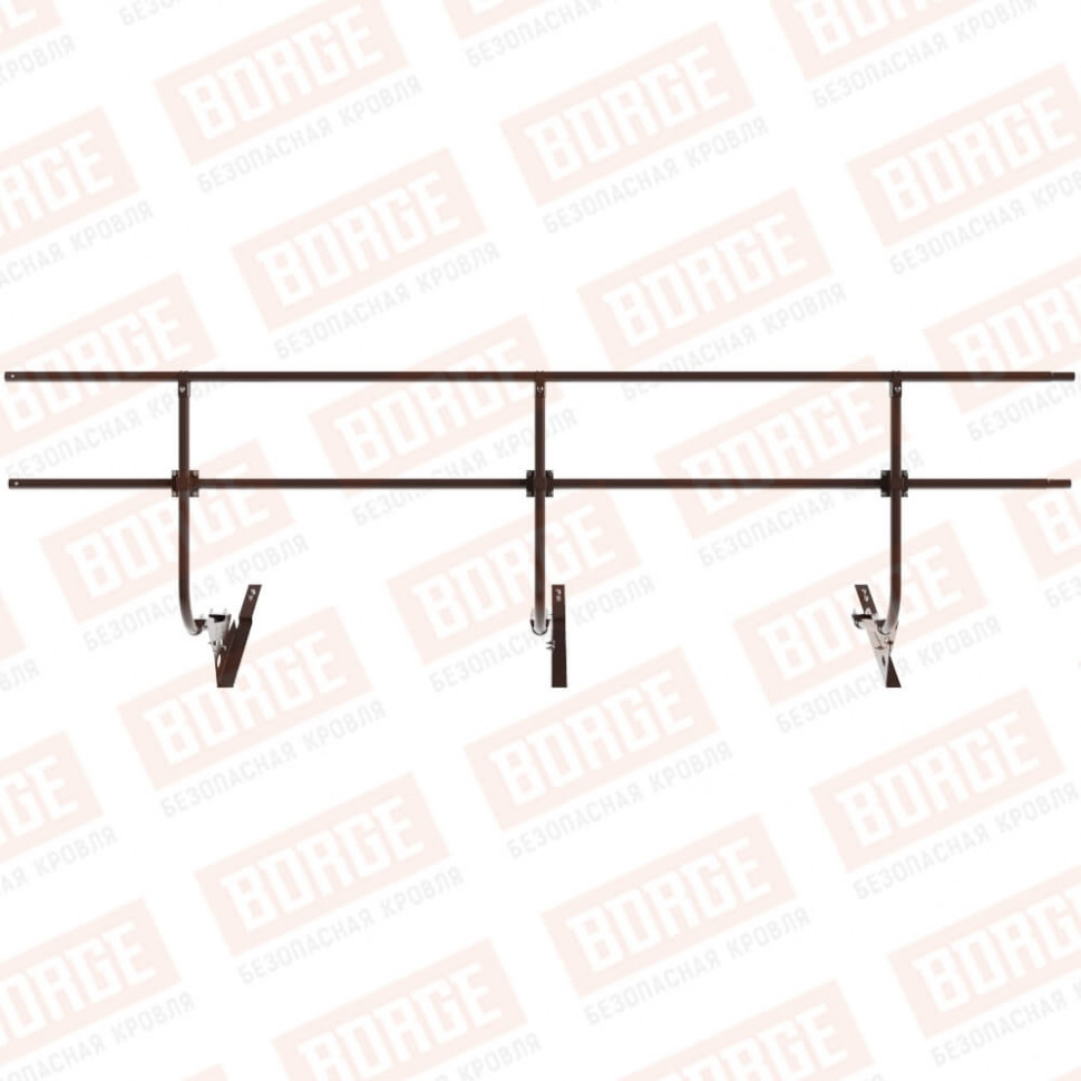 Ограждение кровельное BORGE H-90см, 3м, для композитной черепицы