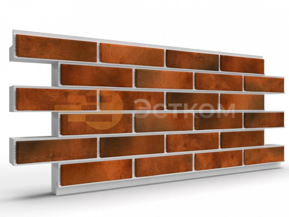 Термопанели на пенополистероле с клинкером BestPoint Retro Brick Chili