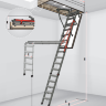 Складная металлическая лестница LMP для помещений с высокими потолками