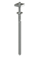 Шпилька специальная с гайкой (без цвета) Standard, оцинкованная сталь