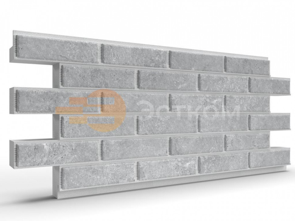 Термопанели на пенополистероле с клинкером BestPoint Exclusive Cement Gray