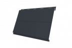 Вертикаль 0,2 line 0,5 Satin с пленкой RAL 7024 мокрый асфальт
