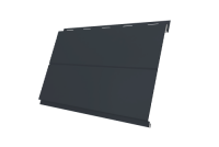 Вертикаль 0,2 line 0,5 Satin с пленкой RAL 7024 мокрый асфальт