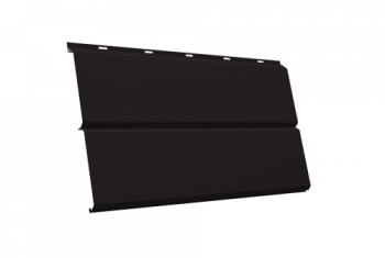 ЭкоБрус new 3D 0,45 PE с пленкой RAL 9005 черный