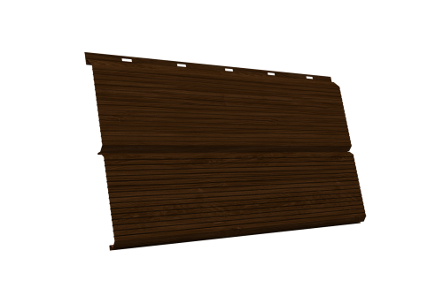 ЭкоБрус 0,345 Gofr 0,45 Print Elite Choco Wood TwinColor